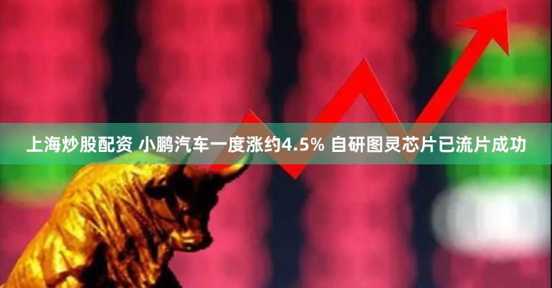 上海炒股配资 小鹏汽车一度涨约4.5% 自研图灵芯片已流片成功