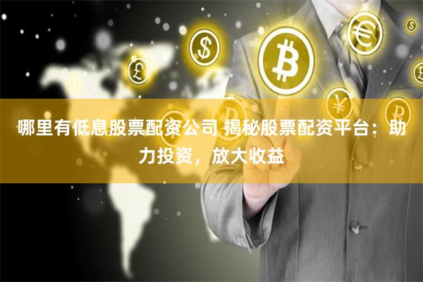 哪里有低息股票配资公司 揭秘股票配资平台：助力投资，放大收益